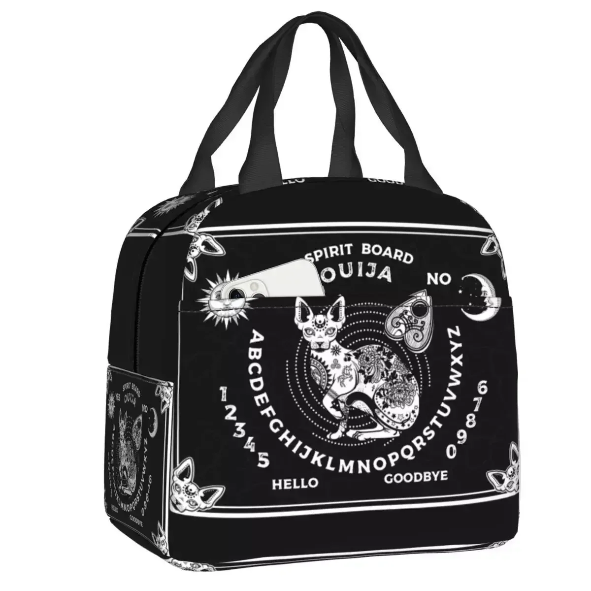 

2024 New Ouija Boards Occultism Insulated Lunch Bags For Outdoor Picnic Occult Witchcraft Thermal Cooler Bento Box Children
