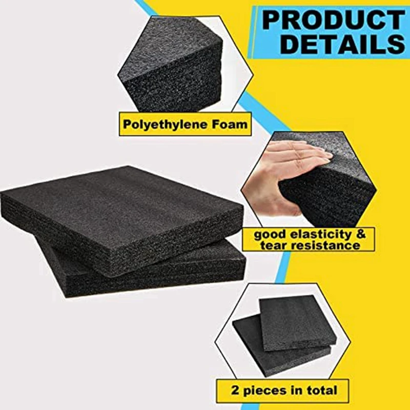 6X Polyethylene Foam 16X12x2inch Polyethylene Foam Sheet Thick Foam Padding Foam Inserts For Crafts Polyethylene Foam