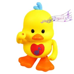 Cartoon Musical Electric Dancing Duck Toy with Music And Lights Kids Infant Toddler Shower Gift Children's Day Birthday Gifts