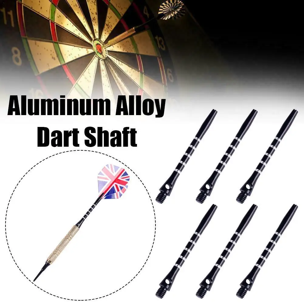 

6pcs Darts Shafts Aluminum Alloy Darts Rod Darts Accessories Personalized DIY Dart Tools for Casual Competitive Darts Players