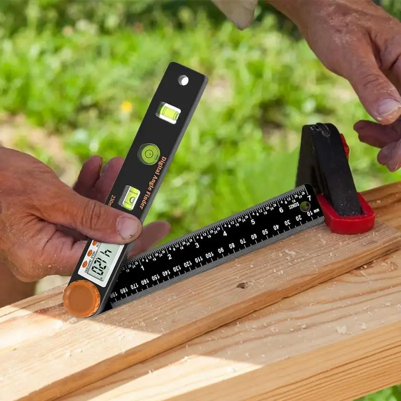 230mm 4 In 1 Digital Protractor Angle Ruler Spirit Level Ruler ...