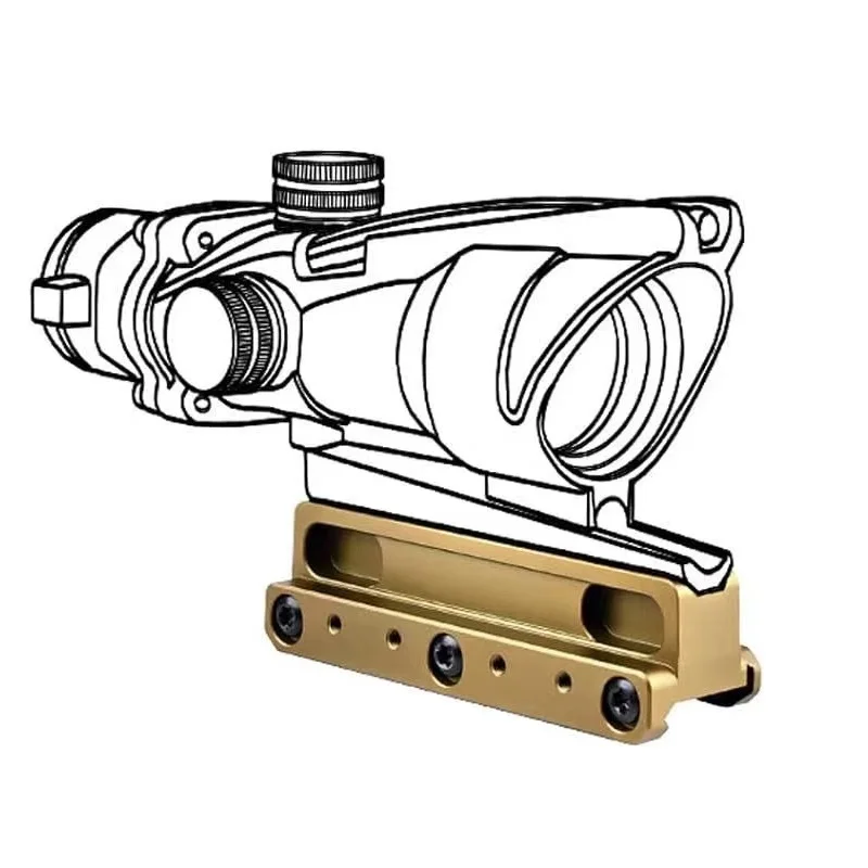 

Picatinny rail UNITY metal base double ring bracket UN ACOG base, scope riser mounting T2/RMR oblique base, m16 toy accessories