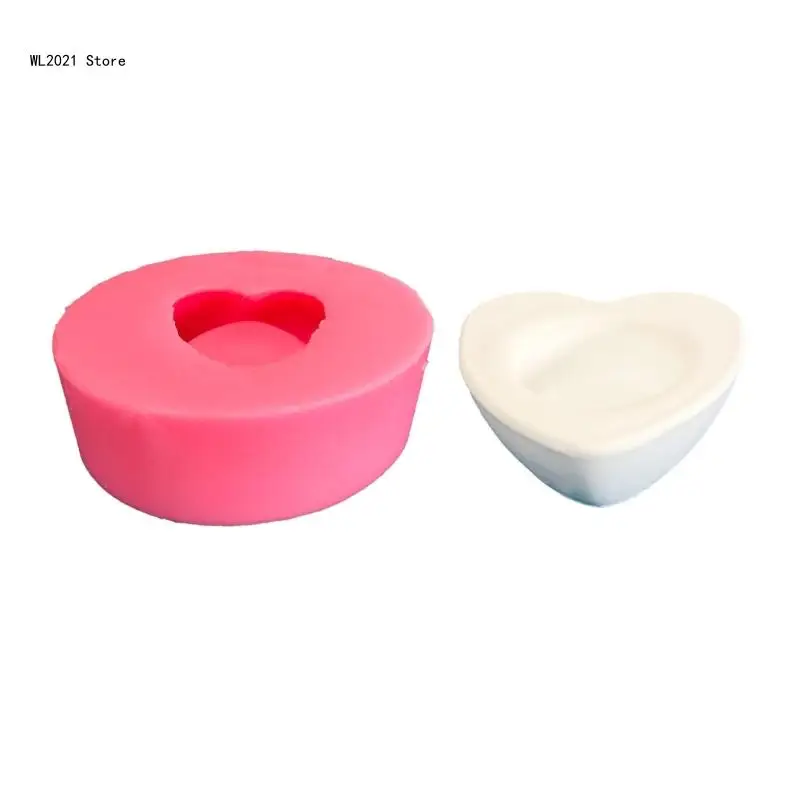 

Silicone Mold DIY Epoxy Resin Mold Heart Candlestick Holder Mold Ornament