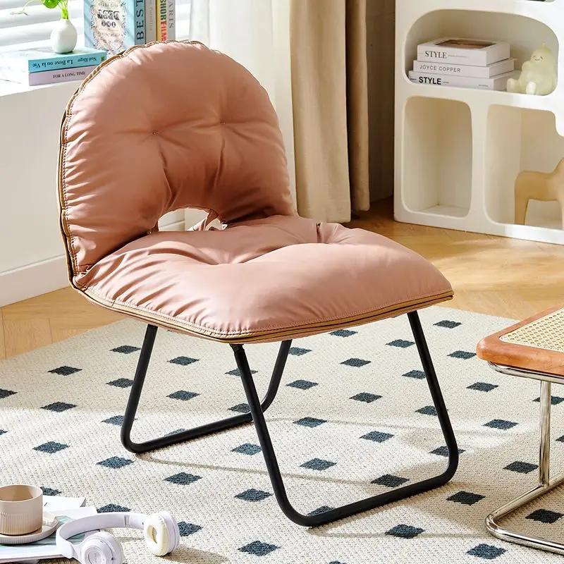 Portable Backrest Living Room Chairs Foldable Gaming Chair Luxury Adults Designer Stool Modern Relaxing Chaise Comfortable