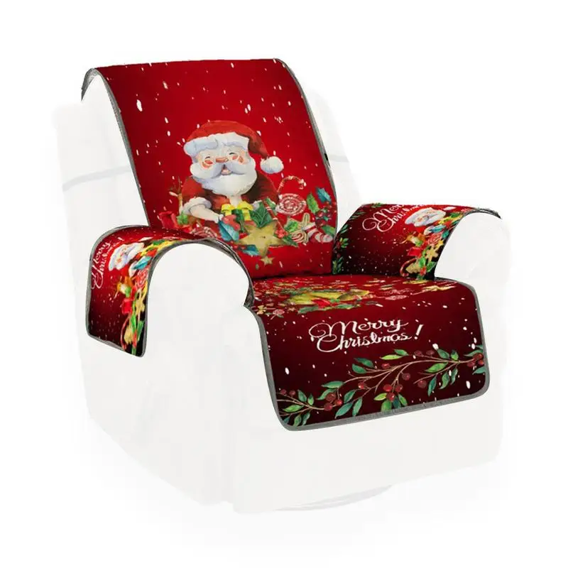 

Universal Sofa Cover Reversible 3D Digital Printing Christmas Furniture Protector 1/2/3 Seater Santa Claus Slipcover Furniture