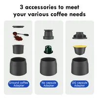 Portable Manual Coffee Machine 3In1 Italian Capsule Coffee Machine Outdoor Travel Hand Pressure Coffee Pot Capsules Coffee Maker 2