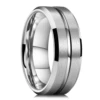 92350-1e2608.jpg Bagues en acier titane couleur argent 8mm pour hommes et femmes, bagues en acier inoxydable brossé mat, bijoux cadeaux de mariage