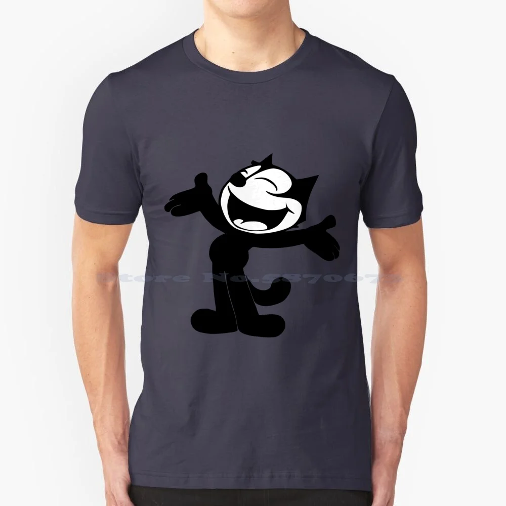 Felix T Shirt 100% Cotone Tee Tunes Looney Funny Anni '90 Old Kids Cool Cute Anni '80 Halloween Toon Cat Felix