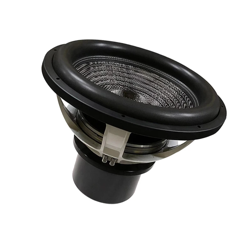 18인치 네오디뮴 듀얼 코일 카 서브우퍼 18125-0195-인치 오디오 스피커 4000W RMS 출력 카본 폼 서라운드 카 오디오
