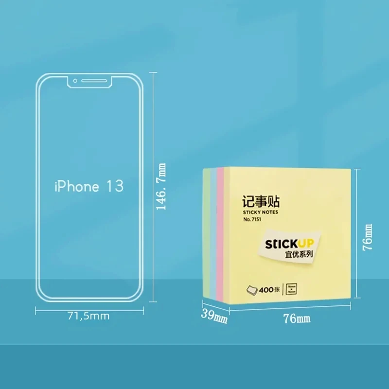 ������ ��ƼĿ �޸�, �ϱ� ��ƼĿ, �޸� �е�, 4 ���� ����, 76x76mm