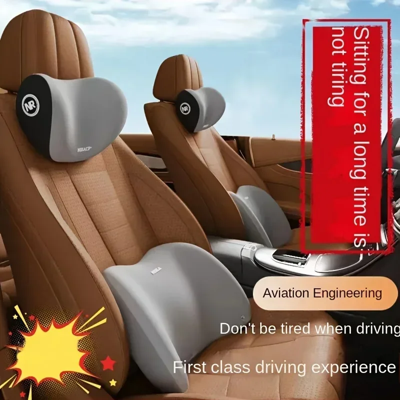Car Headrest Lumbar Support Neck Pillow