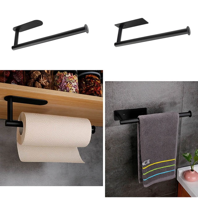 Kitchen Roll Holder Self Adhesive Aluminum Paper Towel Holder