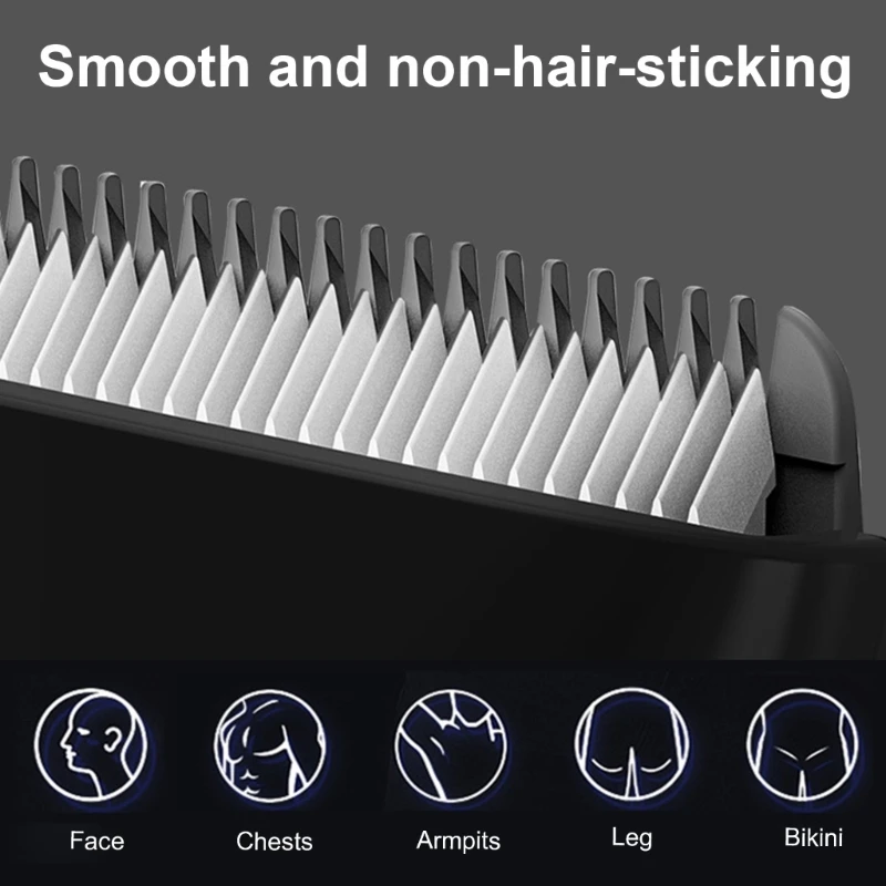 Electric Groin Hair Trimmer for Men Body Groomer & Pubic Waterproof Hair Trimmer