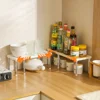Kitchen Cabinet Organizer Adjustable Layered Storage Shelf Spice Rack Dish Bowl Shelf for Kitchen Cupboard Pantry Sink Organizer 2