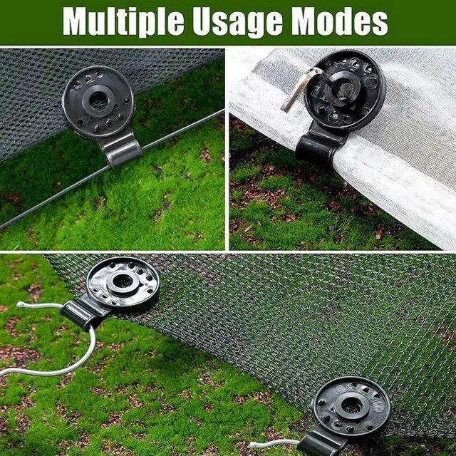 Tarp Klipek 50Db Üvegházhatású Bilincsek Nap Árnyékolt Nettó Klipkert Szerszámok A Madárháló Gyors Rögzítéséhez Árnyékos Szövet Kiegészítők - Image 2