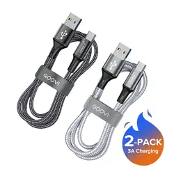 High-Speed USB Type C Charging Cable - Fast Charge - 1m (2 Type-c Cables)