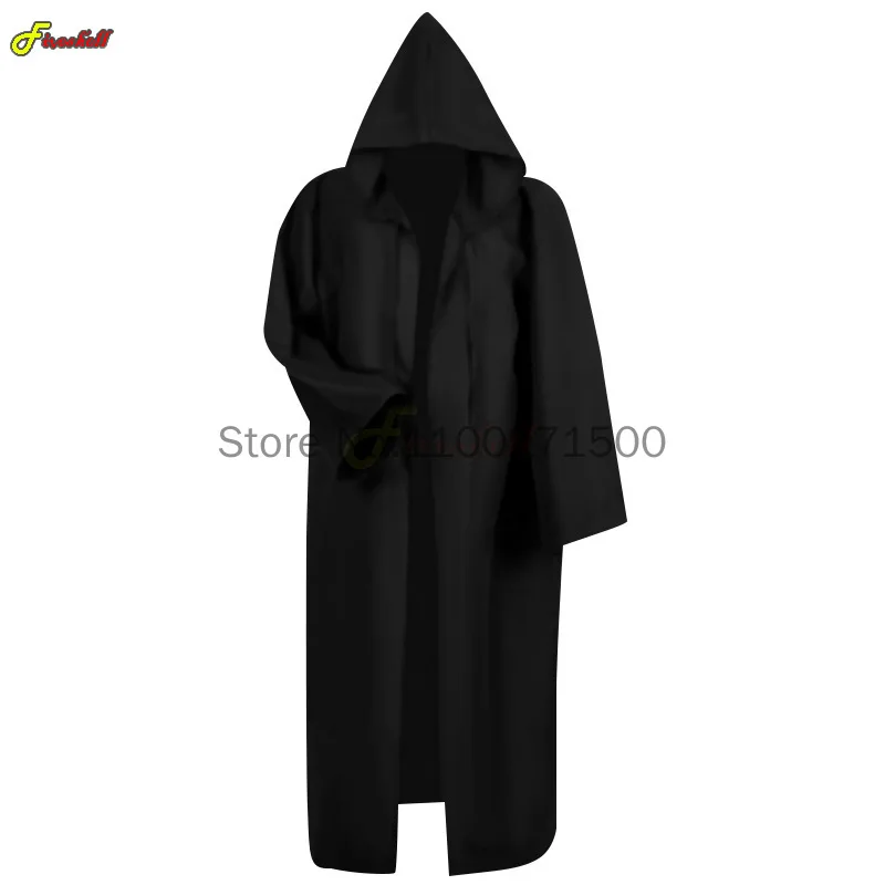 Medieval Prince Costume Mens Medieval Crusader Knights Templar Tunic Cosplay Costumes Renaissance Halloween Surcoat Warrior Black Plague Cloak Top