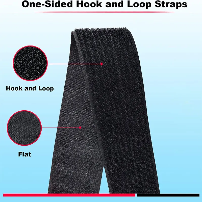 Nylon Cable Ties 5/2/1Meter Reusable Fastener Hook and Loop Securing Straps with Buckles Adjustable Cable Straps Free Cut Length Nylon Cable Ties