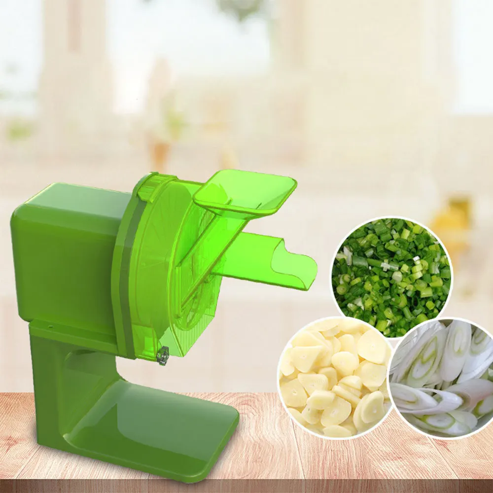 Garlic Sliced Green Onion Machine Cut Onion Diced Garlic Slices Pepper Ring Washed Multi-Function Vegetable Cutter