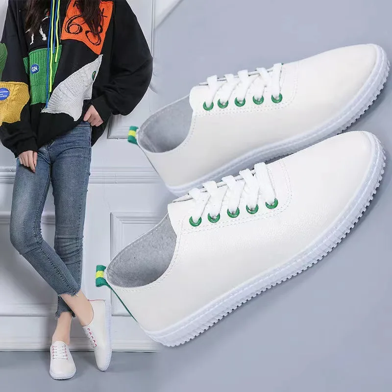 Small White Shoes Women Spring Flat Sneakers Casual Shoes 2022 New