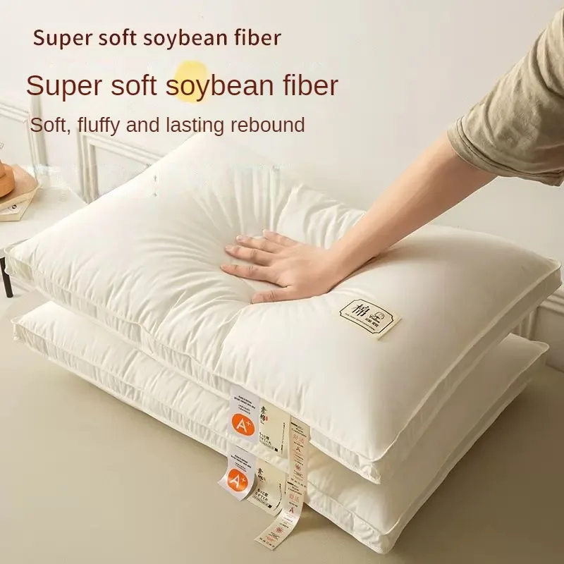 Long Sleeping Pillow for Students, Household Body Pillow, Soybean White Pillow, Sleep Aid, Bedroom 2