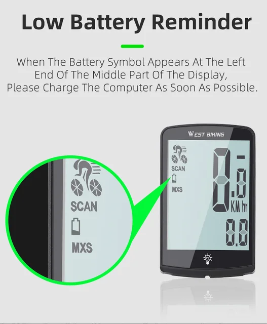 Accessori Bici Computer Per Bici Senza Fili 24 Funzioni