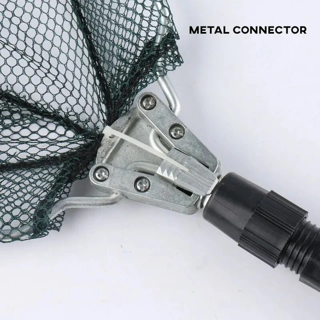 Retractable Landing Fishing Net 190cm Aluminum Alloy Telescopic Fishing Net  Foldable Sea Mesh Brail For Carp Fly Fishing