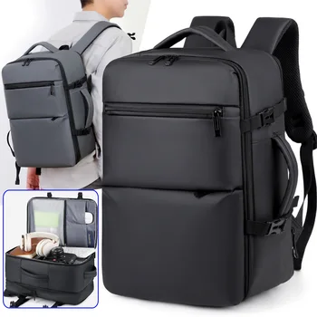 Nuovo Zaino da Viaggio per Affari Europa e Stati Uniti, Espandibile, per Computer, con Scomparto Asciutto/Bagnato