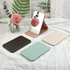 Woman MINI Folding Makeup Mirror High-quality Portable Pocket Makeup Mirror Single-side Creative Women Solid Color Handle Desk 3