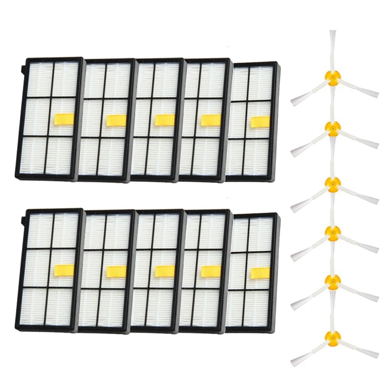 Promotion!Sweeping Robot Accessories Filter Side Brush Set Suitable For Irobot Roomba 860 980 Series | Бытовая техника