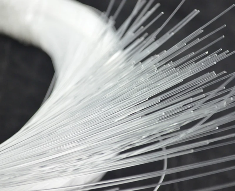 100-450PCS 2M 3M 0.75mm End Glow Fiber Optic Light PMMA Plastic Cable for DIY Starry Sky Effect Decorative Home