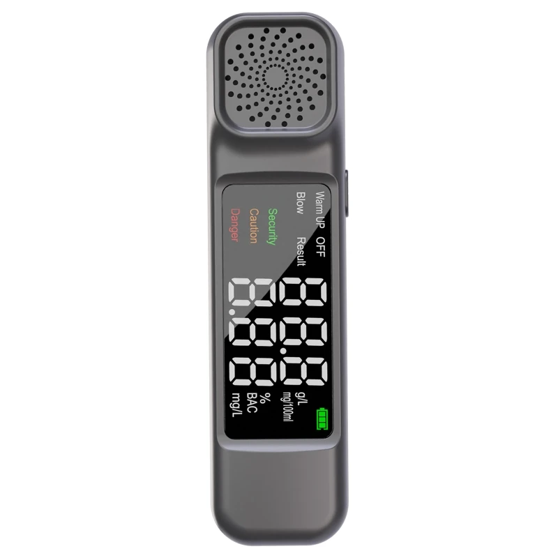 Blowing Breath Tester Breathalyzer LCD Screen Breathalyzer Portable Detector Quick Accuracy Response for