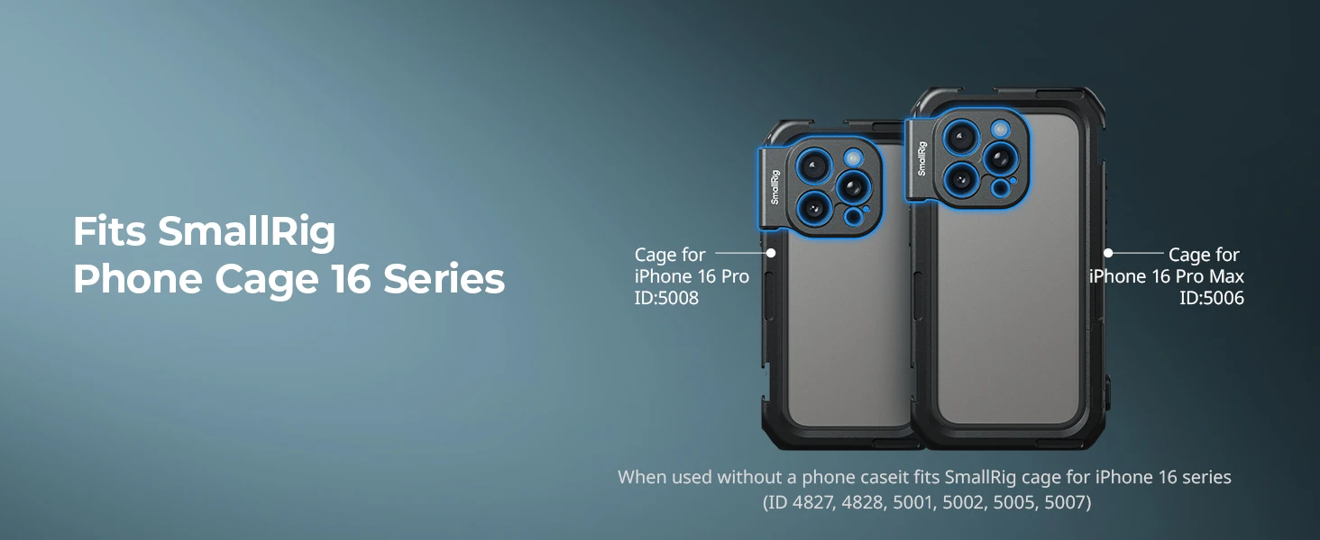 17mm Threaded Lens Backplate for iPhone 16 Series Cage, Quick Release Phone Lens