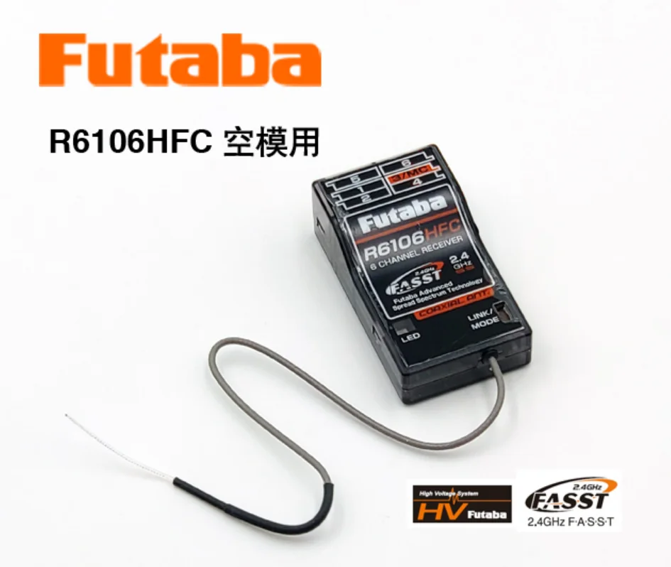 

Futaba R6106HFC 2,4 ГГц 6-канальный Fasst HV приемник T8FG 14SG 18SZ 18MZ FX22 Rc приемник для фиксированного крыла аксессуары