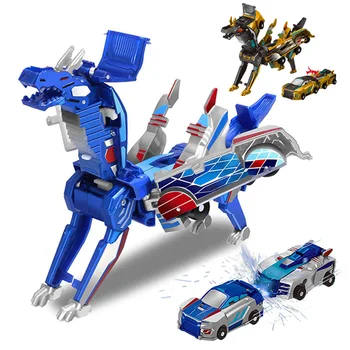 Ultimate Unicorn Car Toy 2 In 1 Creative Car Transforms Into Unicorn Robot Toy Inertial Sliding Racing Car Model Impact Deformed 1