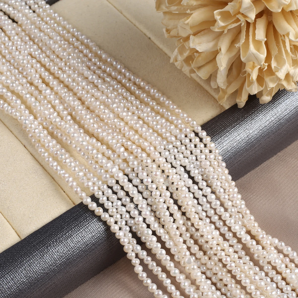 Natural Freshwater Pearls Beads High Quality Oblate shape Punch Loose Beads for Jewelry Making DIY necklace bracelet Accessories