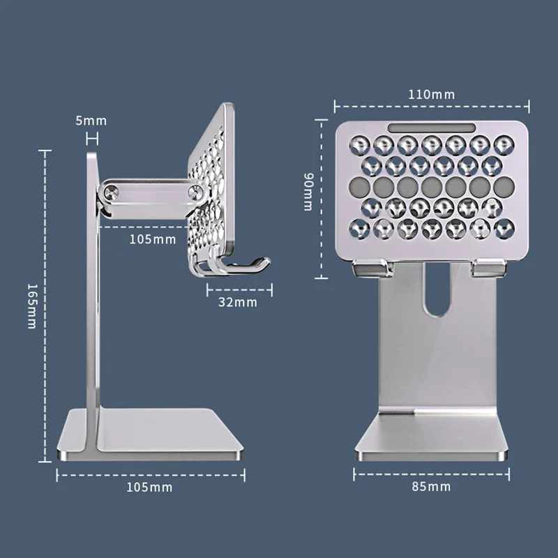 Área de Trabalho Tablet Suporte Ajustável da Liga de Alumínio Desenho Aprendizagem Display Holder para Xiaomi Samsung Tablet Ipad Pro 12.9 Portátil - Imagem 5
