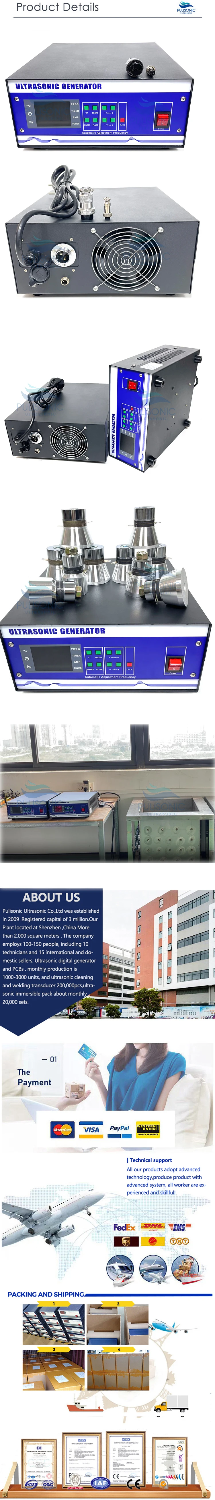 Description Picture 3 of item33KHZ 1200W Underwater Transducer Ultrasonic Generator With Power And Time Adjustable