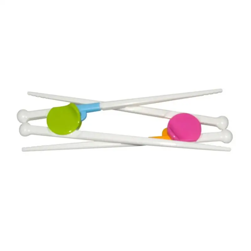 

Early Education Chopsticks Candy Colors Healthy Material Learning Chopsticks Wide Head Design Baby Chopsticks Green Train