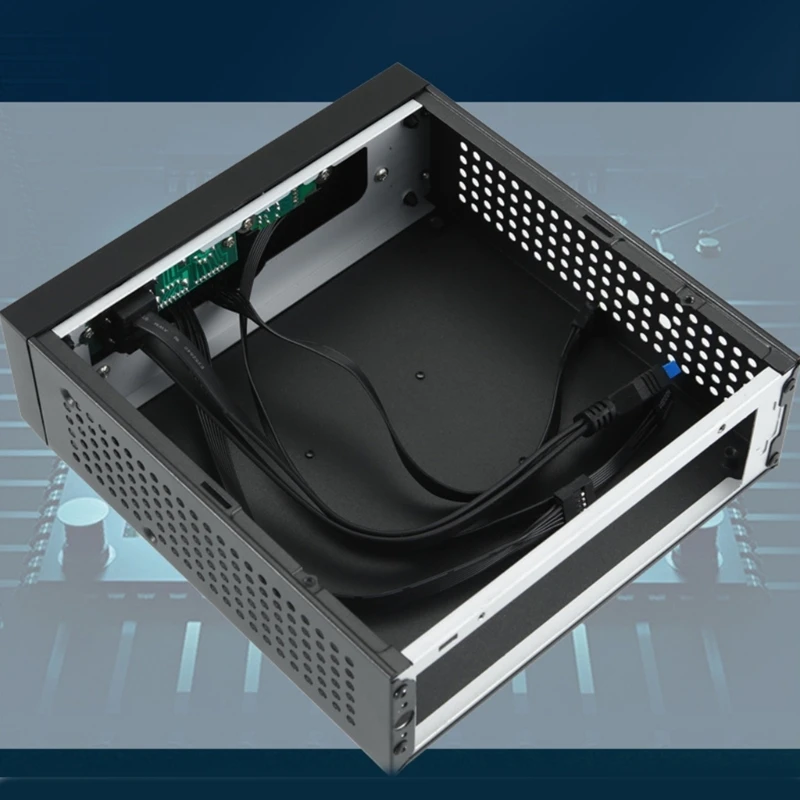 Mini ITX Computer Case Chassis HTPC Host Case USB ITX Enclosure PC Computer Chassis Desktop Box Easy to Install