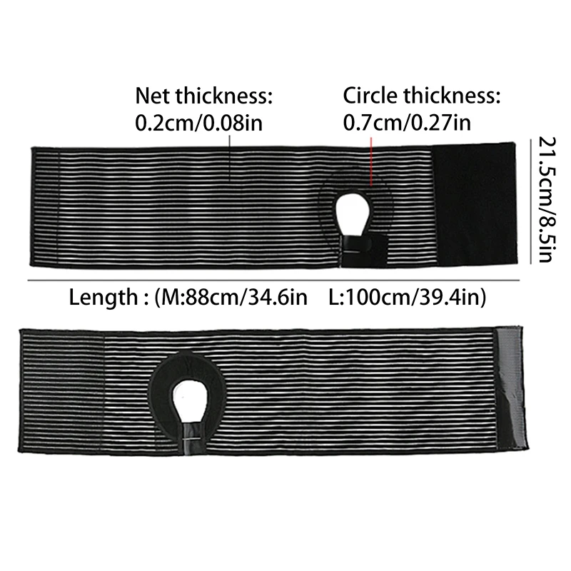 Ostomy Hernia Belt Stoma Support Wraps Ostomy Belt Unisex Ostomy Hernia Support Belt Abdominal Binder Brace For Men Women Black