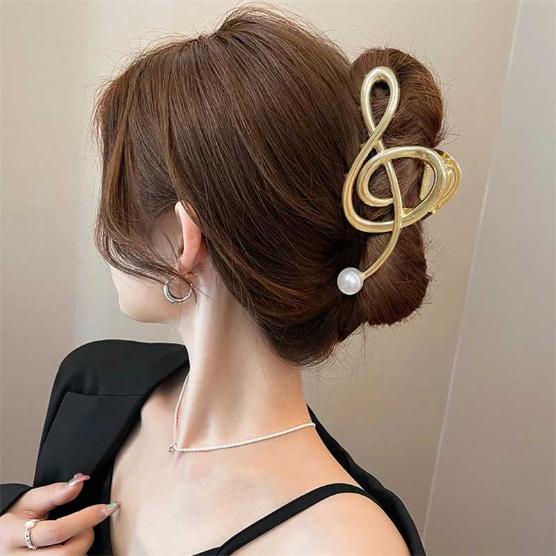 Music Note Design Hair Clip For Women, Jewelry Accessories, jewelry accessories hair accessory hair clip