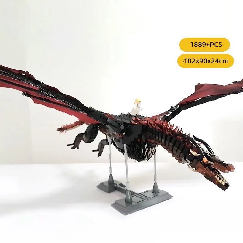 

Game of Thrones Drogon Viserion Creative Giant Dragon MOC Building Blocks Model Movie Series Childrens Assembly Bricks Toys