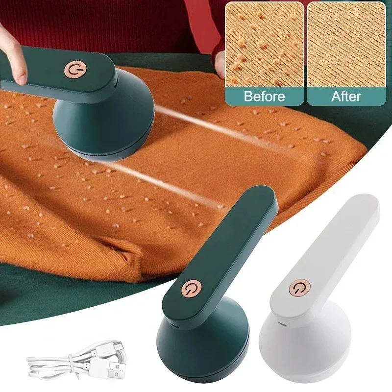 Portable Electric Lint Remover USB Rechargeable Fabric Shaver for Sweater Coat and Plush Ball Trimming