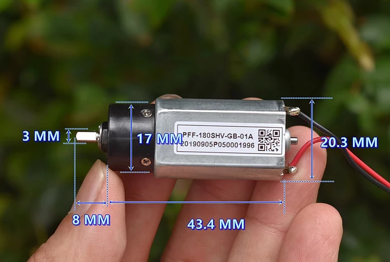 Mabuchi RS-365PH-12190 DC 12V-24V 9000RPM Mini Electric Motor - 28mm Round For Toys & DIY