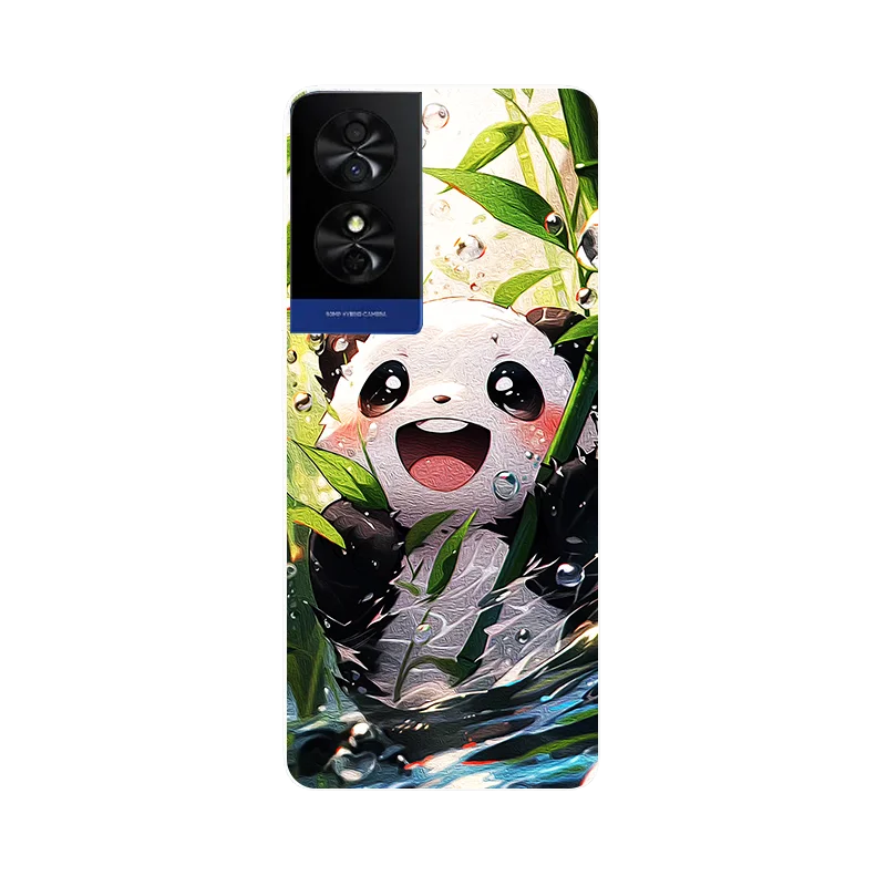 Colorful Leaves Flower Painted Soft Silicone Phone Case Cover - Bumper Protection Design