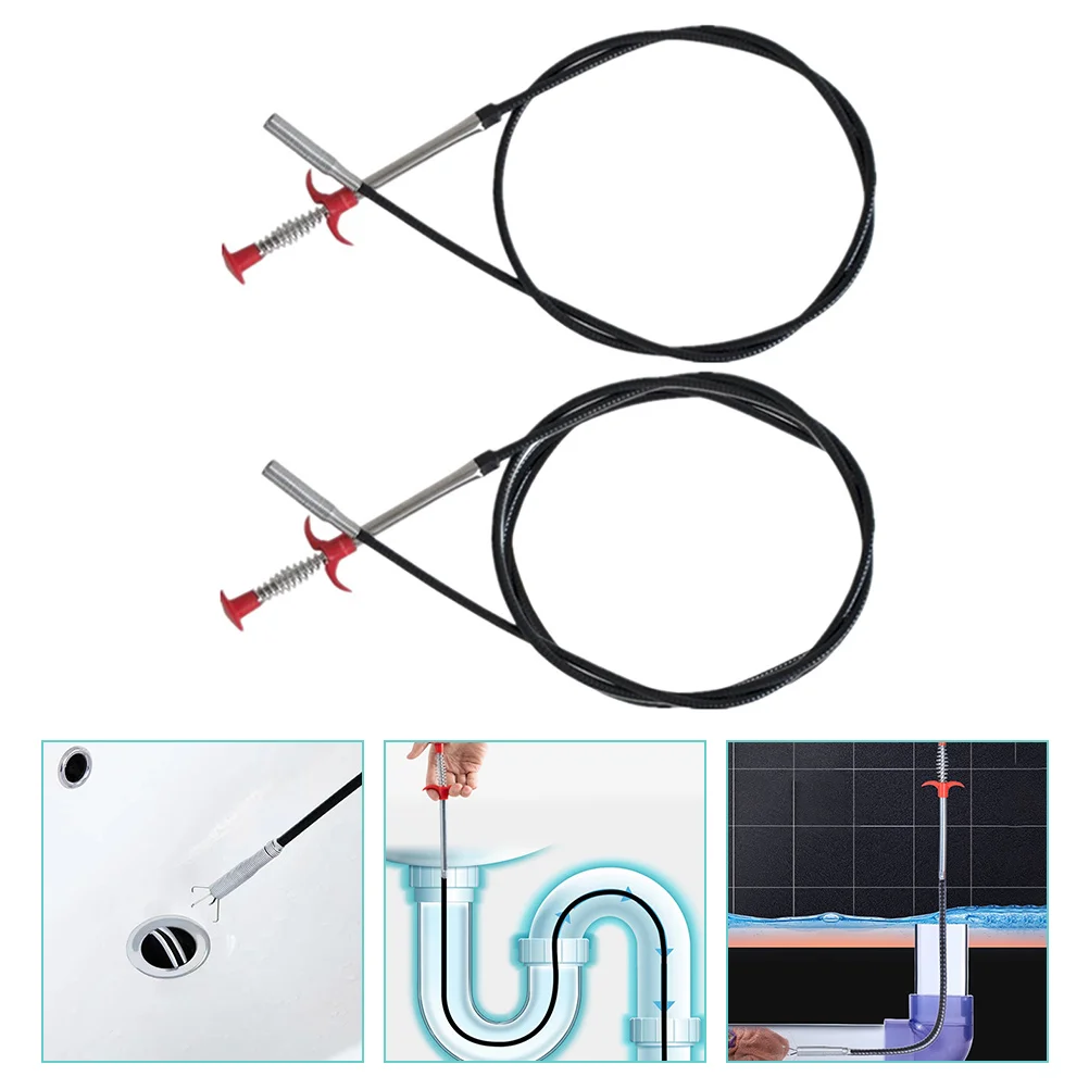 Pipe Picker Durable Pipeline Dredge Tools Drain Cleaner Bendable Hose Clip Hook Clog Remover Washbasin Claw Hair Grabbers 2