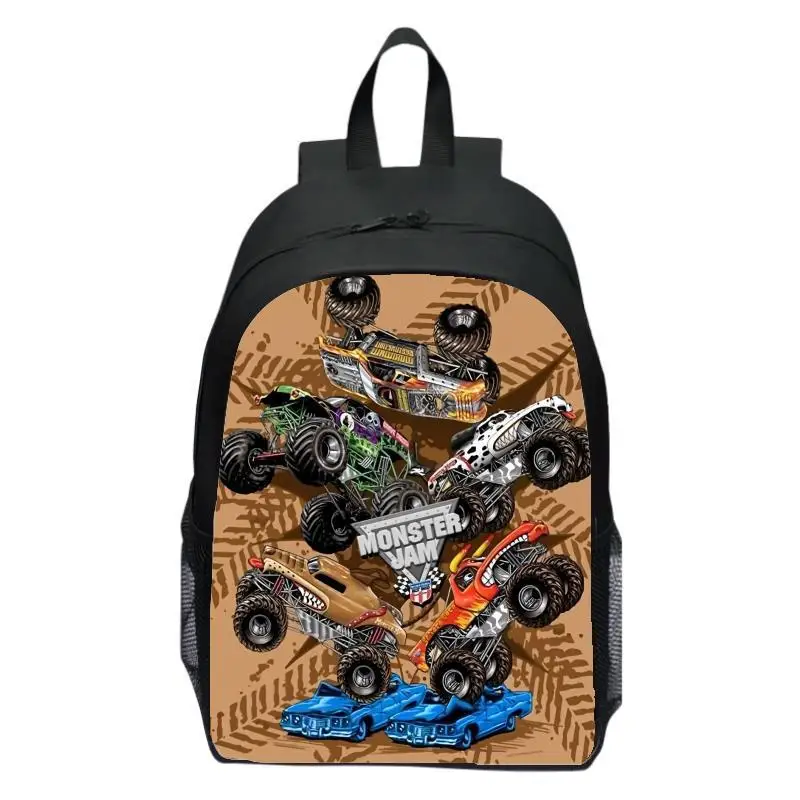 Monster Jam Truck Children's Backpack Primary School Backpack Kindergarten Backpack Male and Female Students 3