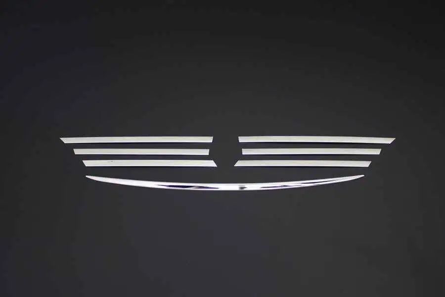 

Mercedes Vito Front Bumper Grilles (2003-2014) - 7 Pcs. -- St. Steel - VAN