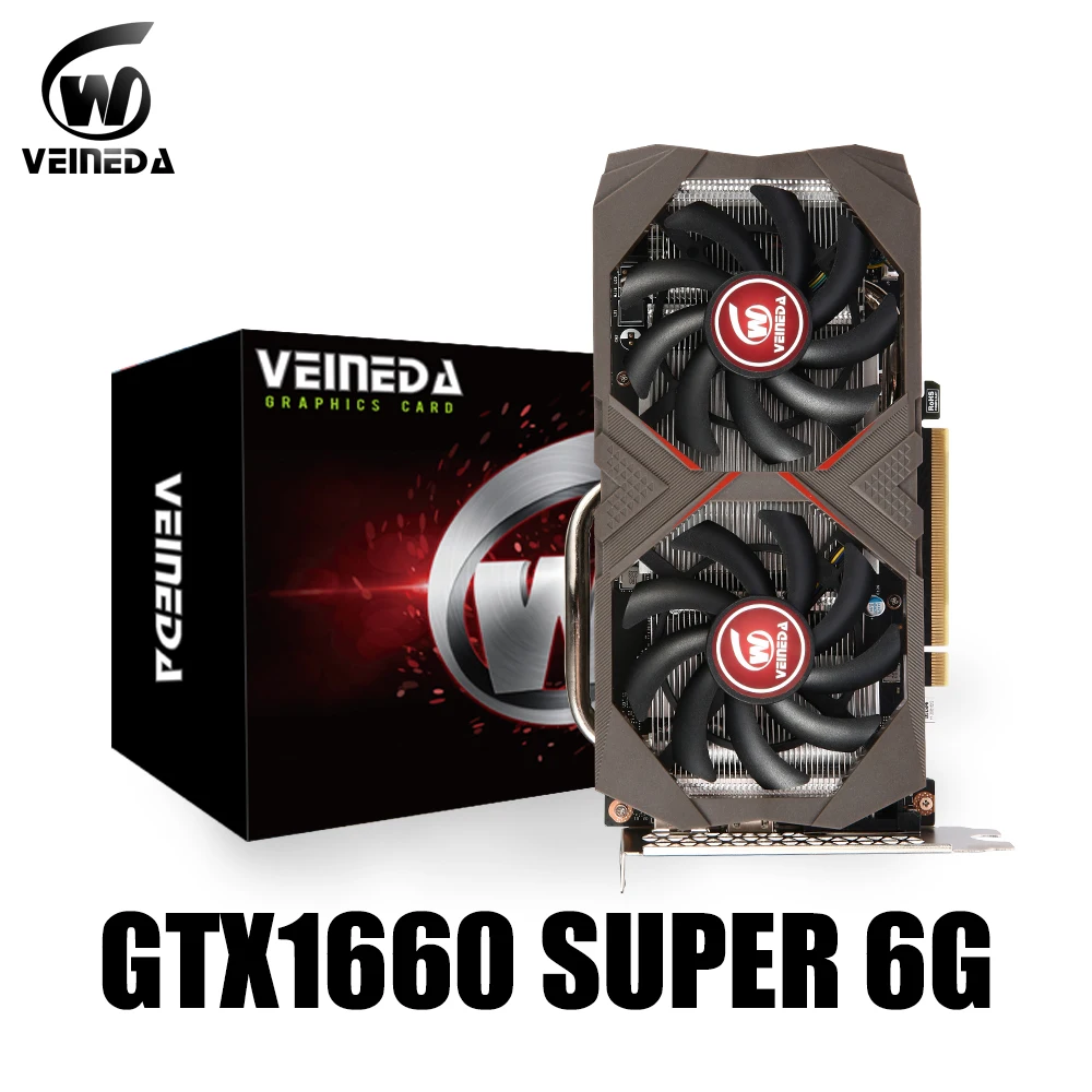 VEINEDA Refurbished gtx 1660 Super 6GB Graphics Cards 192Bit GDDR6